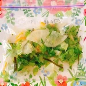 保存袋で作る♪ポリポリ食感の爽やか☆ゆず大根☆